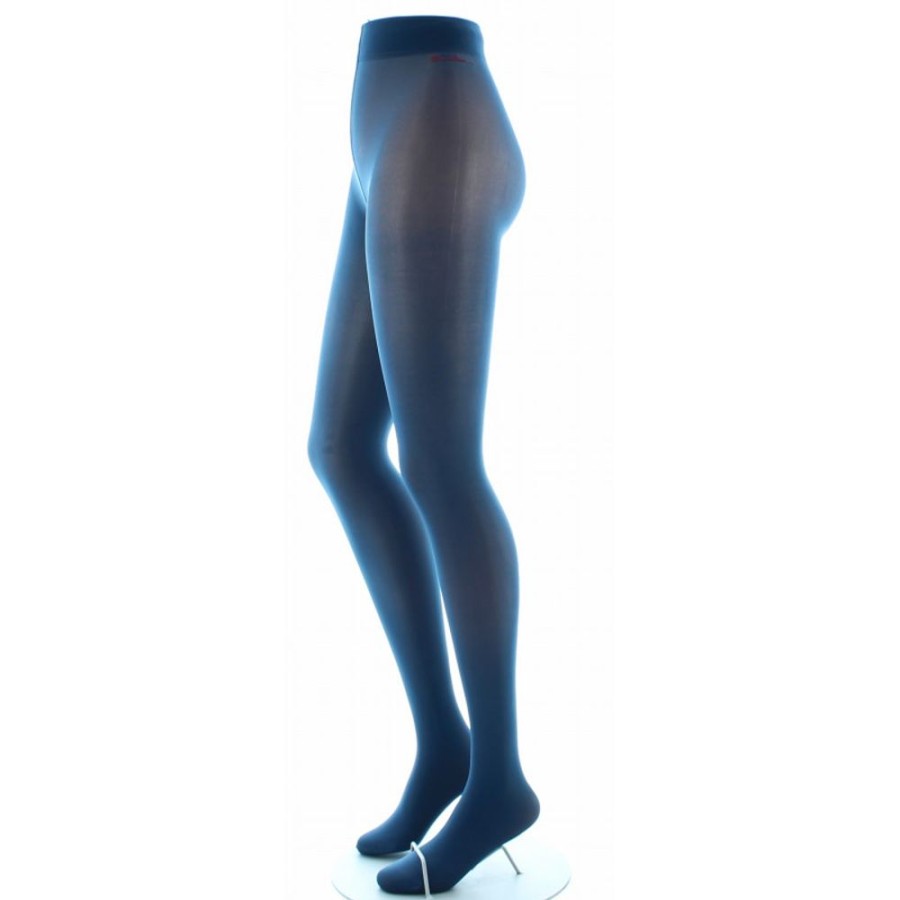 Femme BERTHE AUX GRANDS PIEDS Collants | Collants Semi-Opaques Bleu Petrole