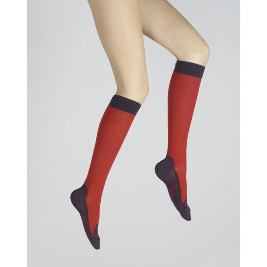 Femme BERTHE AUX GRANDS PIEDS Chaussettes Hautes | Chaussettes Hautes Cachemire Vulcain