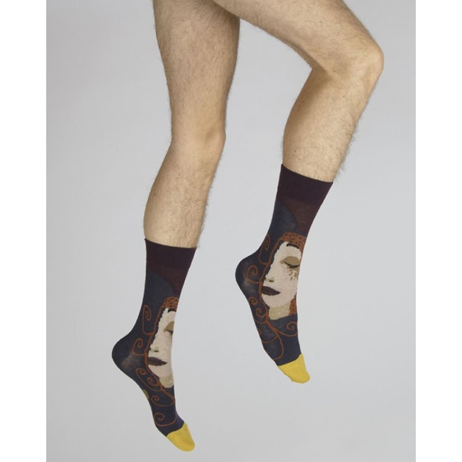 Homme BERTHE AUX GRANDS PIEDS Chaussettes | Chaussettes Visage D'Une Femme