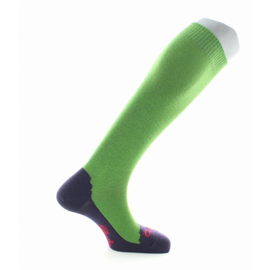 Homme BERTHE AUX GRANDS PIEDS Chaussettes Hautes | Chaussettes Hautes Cachemire Vert