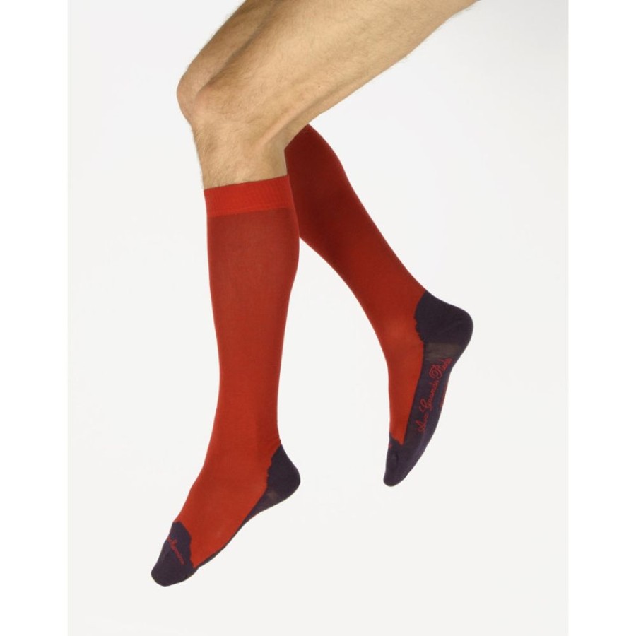 Homme BERTHE AUX GRANDS PIEDS Chaussettes Hautes | Chaussettes Hautes Cachemire Vulcain