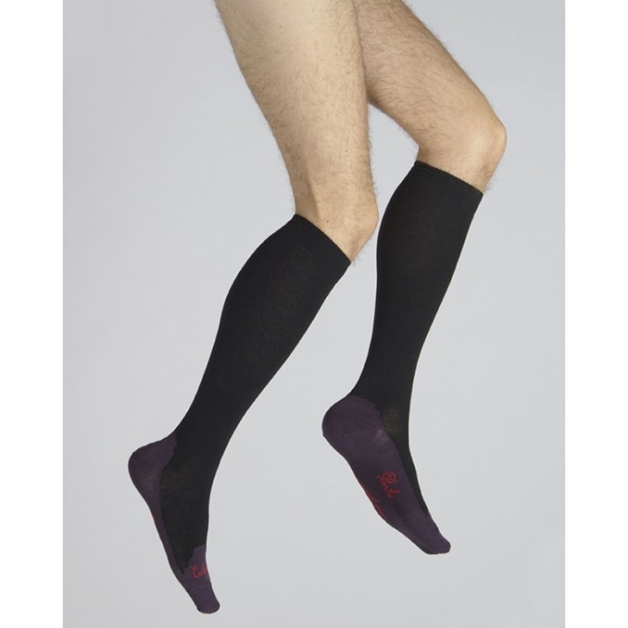 Homme BERTHE AUX GRANDS PIEDS Chaussettes Hautes | Chaussettes Hautes Cachemire Noir