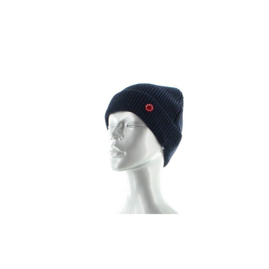 Femme BERTHE AUX GRANDS PIEDS Bonnets | Bonnet Mixte Dark Navy En Pure Laine Merinos