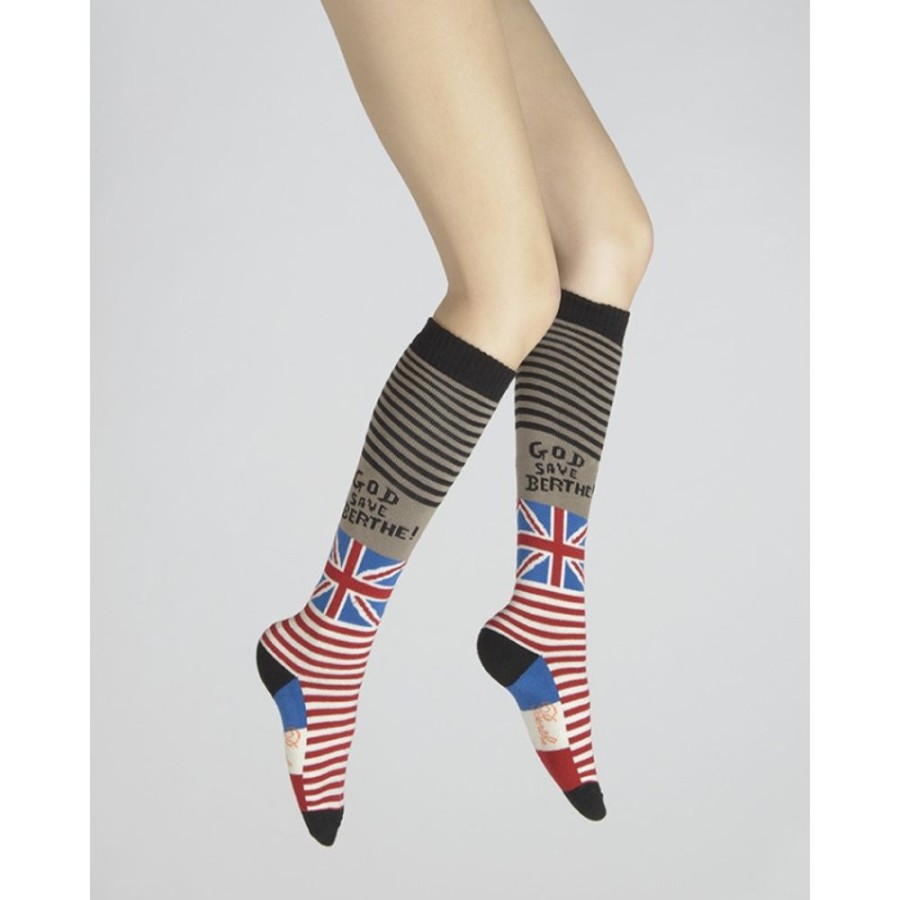 Femme BERTHE AUX GRANDS PIEDS Chaussettes Hautes | Chaussettes Hautes God Save Berthe