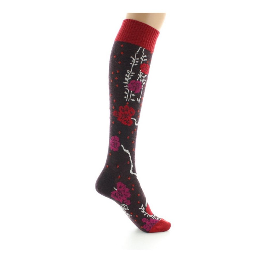 Femme BERTHE AUX GRANDS PIEDS Chaussettes Hautes | Chaussettes Hautes Femme Laine Peignee Couleurs D'Automne