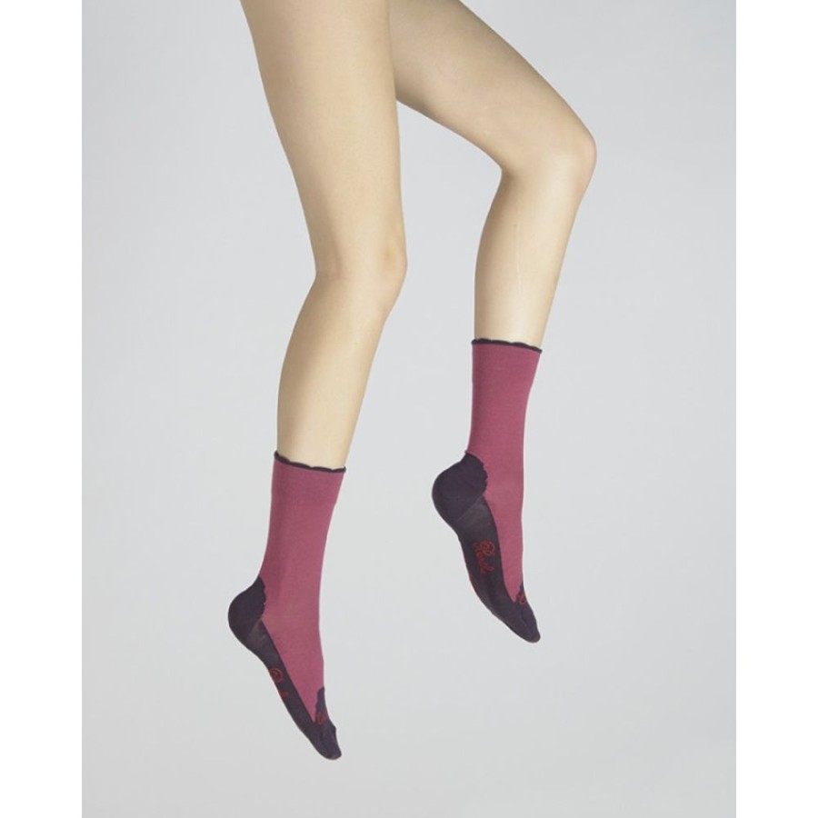 Femme BERTHE AUX GRANDS PIEDS Chaussettes | Chaussettes Cachemire Rose