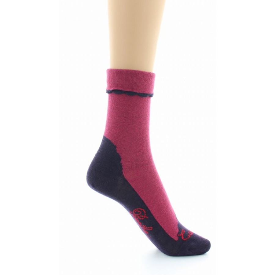 Femme BERTHE AUX GRANDS PIEDS Chaussettes | Chaussettes Cachemire Rose