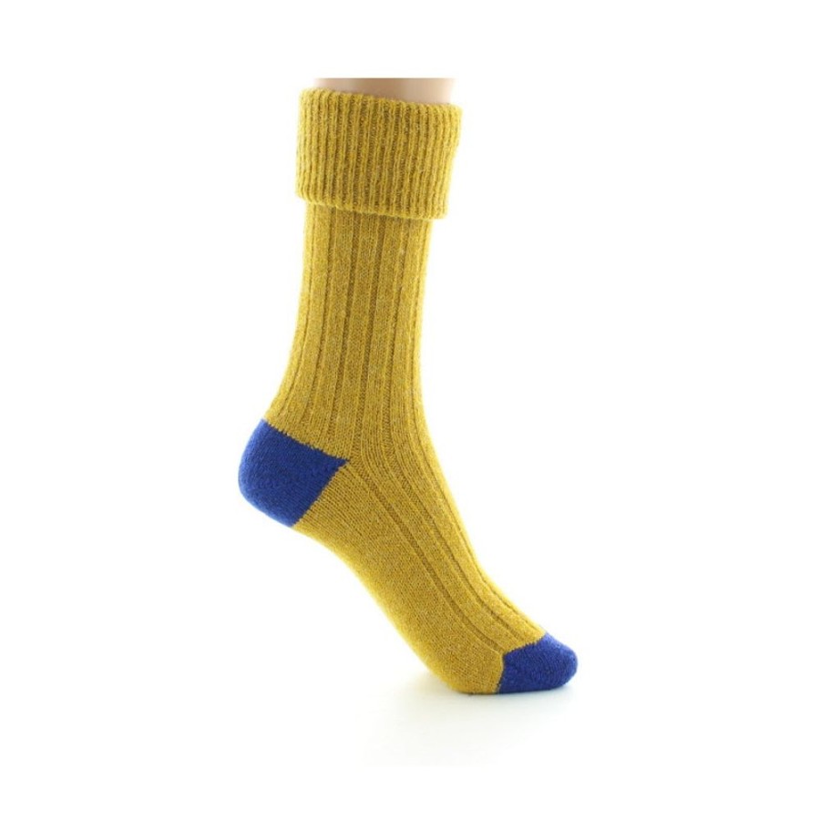 Homme BERTHE AUX GRANDS PIEDS Chaussettes | Chaussettes En Mohair Safran