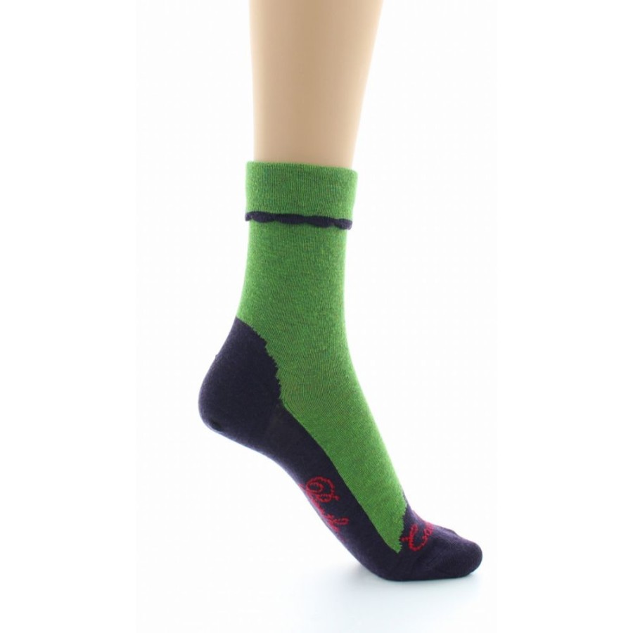 Femme BERTHE AUX GRANDS PIEDS Chaussettes | Chaussettes Cachemire Vert