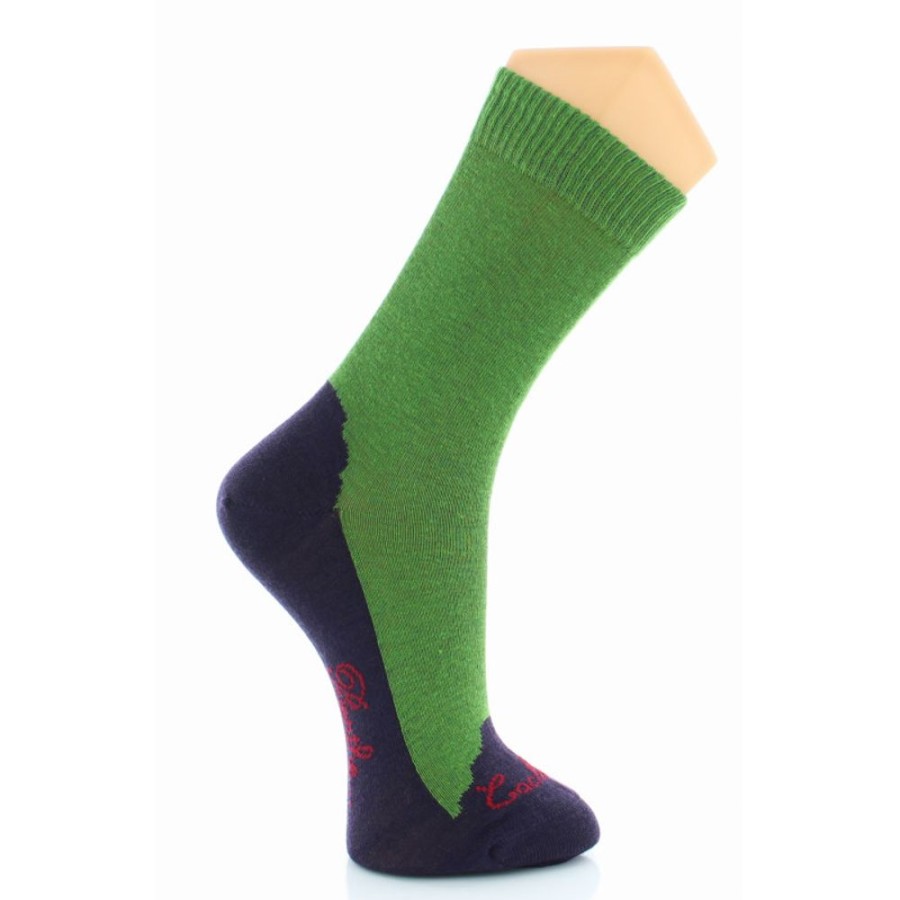 Homme BERTHE AUX GRANDS PIEDS Chaussettes | Chaussettes Cachemire Vert