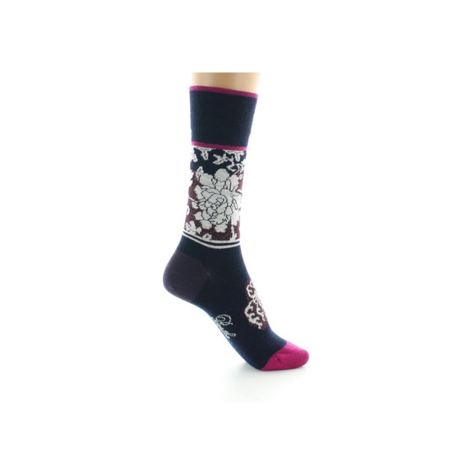 Femme BERTHE AUX GRANDS PIEDS Chaussettes | Chaussettes Femme Laine Peignee Kimono