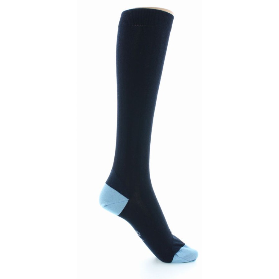 Femme BERTHE AUX GRANDS PIEDS Chaussettes Hautes | Chaussettes Hautes Les Indispensables Marine-Ciel