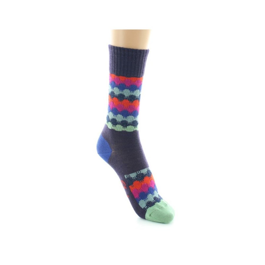 Femme BERTHE AUX GRANDS PIEDS Chaussettes | Chaussettes Ondulations Colorees