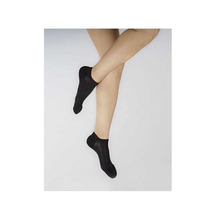 Femme BERTHE AUX GRANDS PIEDS Socquettes | Socquettes Soie Noire