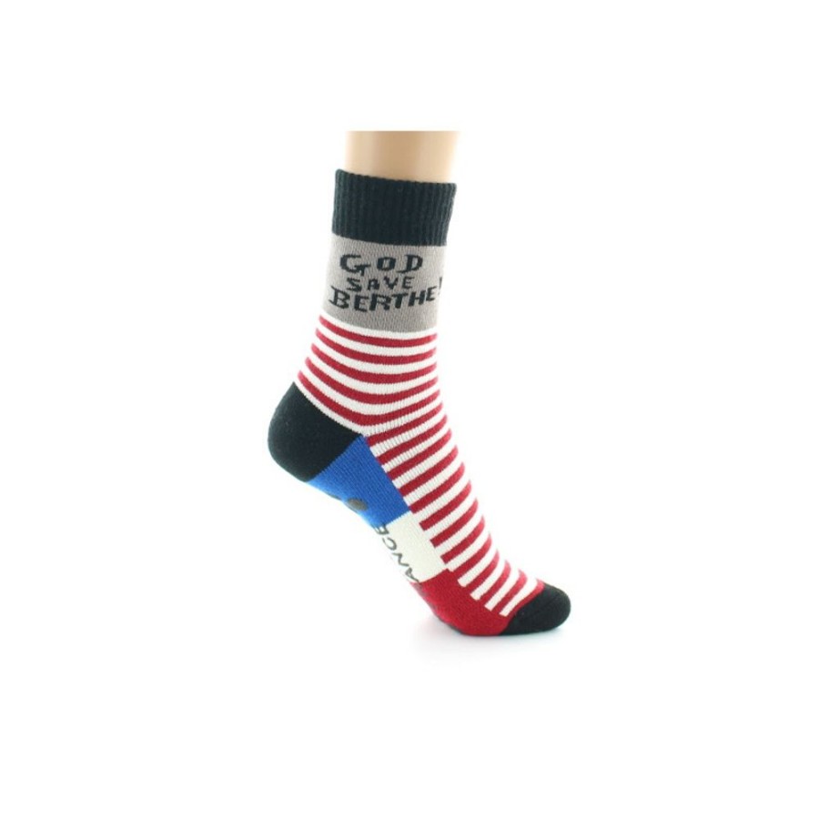 Homme BERTHE AUX GRANDS PIEDS Chaussettes Antiderapantes | Chaussettes Antiderapantes God Save Berthe