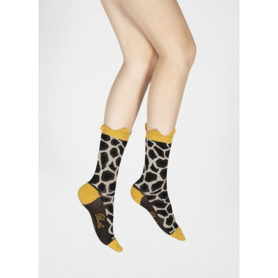 Femme BERTHE AUX GRANDS PIEDS Chaussettes | Chaussettes Taches De Girafe