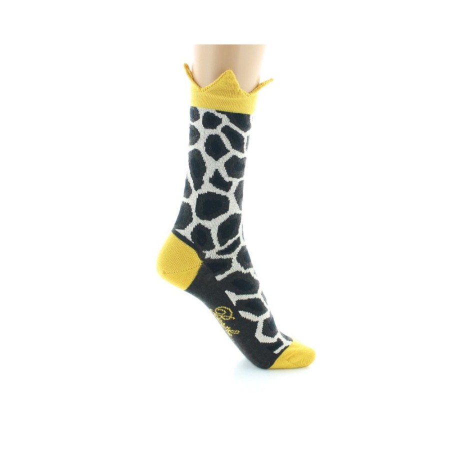 Femme BERTHE AUX GRANDS PIEDS Chaussettes | Chaussettes Taches De Girafe