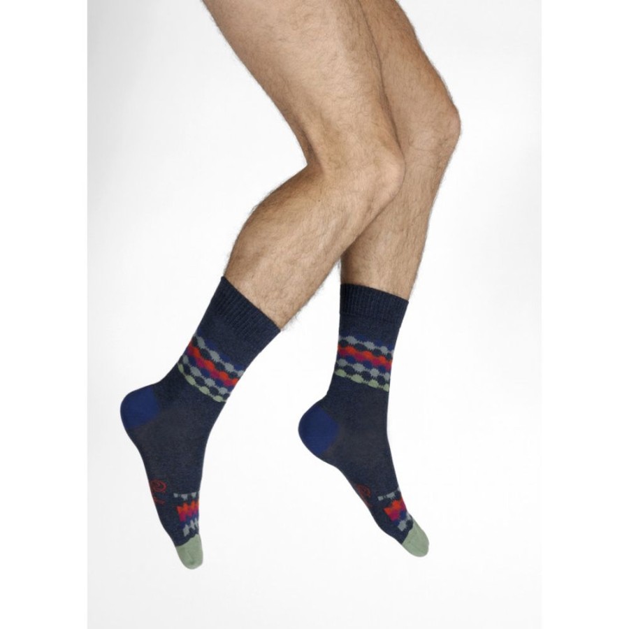 Homme BERTHE AUX GRANDS PIEDS Chaussettes | Chaussettes Homme Ondulations Colorees