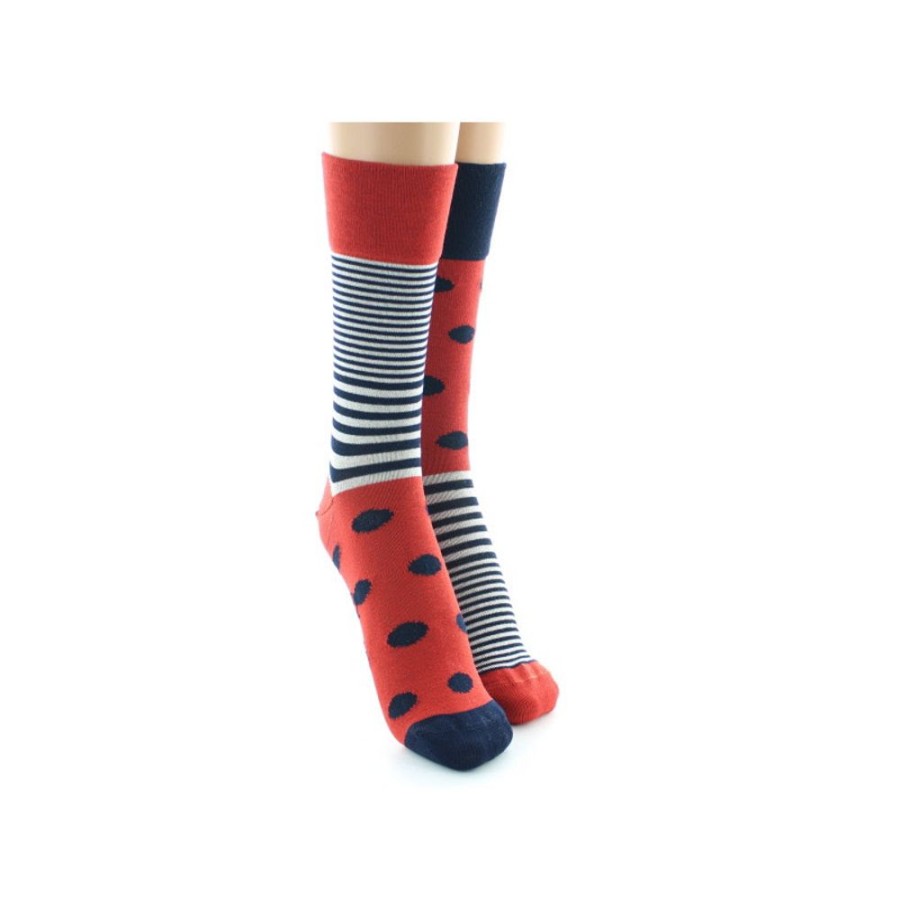 Femme BERTHE AUX GRANDS PIEDS Chaussettes | Chaussettes Femme Pois Et Rayures