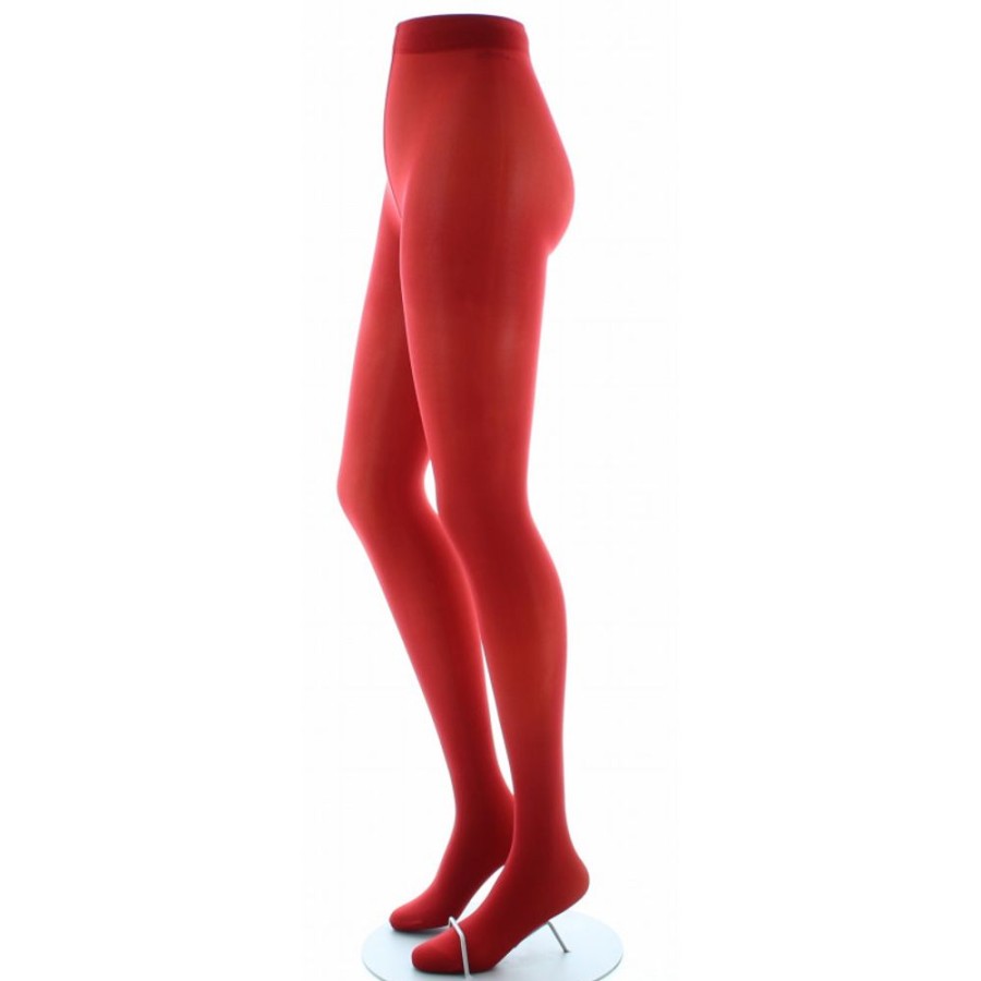 Femme BERTHE AUX GRANDS PIEDS Collants | Collants Semi-Opaques Rouge