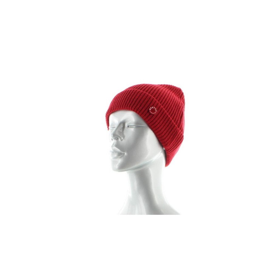 Homme BERTHE AUX GRANDS PIEDS Bonnets | Bonnet Mixte Rouge En Pure Laine Merinos