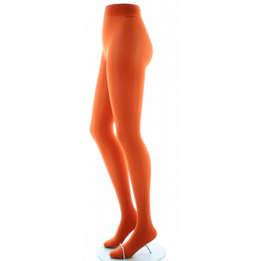 Femme BERTHE AUX GRANDS PIEDS Collants | Collants Semi-Opaques Orange