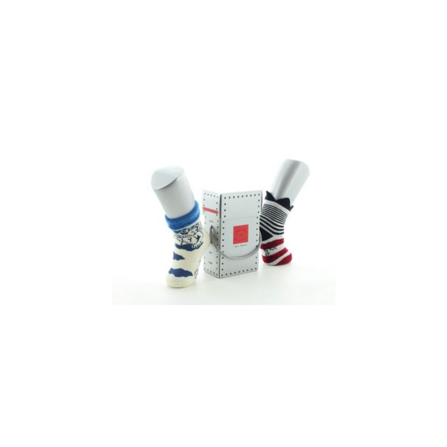 Homme BERTHE AUX GRANDS PIEDS Chaussettes | Boite Cadeau Chaussettes Naissance Ange Et Couronne