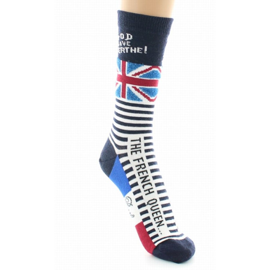 Homme BERTHE AUX GRANDS PIEDS Chaussettes | Chaussettes God Save Berthe Marine