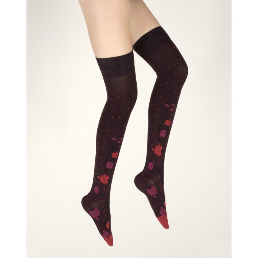 Femme BERTHE AUX GRANDS PIEDS Bas | Jambieres Femme Coton Couleurs D'Automne